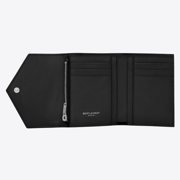 Saint Laurent Monogram Cassandre Matelasse Compact Tri Fold Wallet - Picture 11 of 12